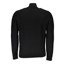 Load image into Gallery viewer, Hugo Boss Sleek Black Wool Blend Cardigan with Embroidered Logo
