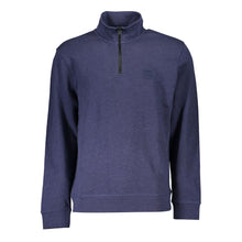 Load image into Gallery viewer, Hugo Boss Elegant Half Zip Blue Organic Sweatshirt
