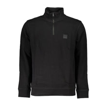 Load image into Gallery viewer, Hugo Boss Elegant Black Organic Cotton Sweatshirt
