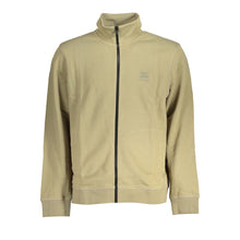 Load image into Gallery viewer, Hugo Boss Elegant Green Zip Sweater with Logo Detail
