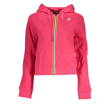 Load image into Gallery viewer, K-WAY Chic Pink Hooded Sweatshirt with Contrast Details
