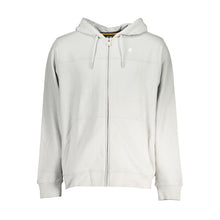 Load image into Gallery viewer, K-WAY Chic Gray Hooded Cotton Sweatshirt with Contrast Details
