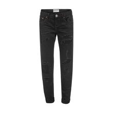 Load image into Gallery viewer, One Teaspoon Chic Black Distressed Patched Jeans
