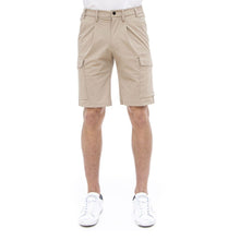 Load image into Gallery viewer, People Of Shibuya Beige Stretch Bermuda Cargo Shorts
