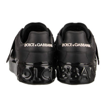 Load image into Gallery viewer, Dolce &amp; Gabbana Chic Black Strap Leather Sneakers
