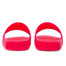 Load image into Gallery viewer, Dolce &amp; Gabbana Chic Fuchsia Rubber Slippers with Logo Detail
