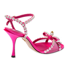 Load image into Gallery viewer, Dolce &amp; Gabbana Elegant Fuchsia Sandals with Pearl Details
