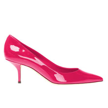 Load image into Gallery viewer, Dolce &amp; Gabbana Elegant Fuchsia Patent Calfskin Pumps
