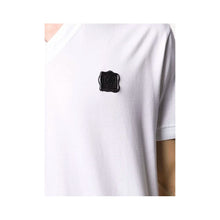 Load image into Gallery viewer, Dolce &amp; Gabbana V-Neck Cotton Logo Tee in Pristine White
