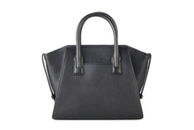 Load image into Gallery viewer, Michael Kors Avril Small Black Pebble Leather Top Zip Satchel Crossbody Bag
