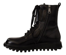 Load image into Gallery viewer, Dolce &amp; Gabbana Elegant Black Leather Ankle Boots
