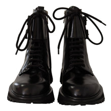 Load image into Gallery viewer, Dolce &amp; Gabbana Elegant Black Leather Ankle Boots
