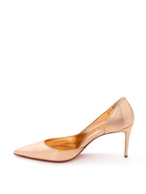 Load image into Gallery viewer, Christian Louboutin Rose Gold Metallic Leather Pumps
