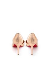 Load image into Gallery viewer, Christian Louboutin Rose Gold Metallic Leather Pumps
