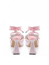 Load image into Gallery viewer, MACH &amp; MACH Enchanting Pink Crystal Bow Sandals
