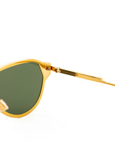 Load image into Gallery viewer, Bottega Veneta Elegant Golden Metal Sunglasses with Green Lens
