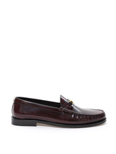 Load image into Gallery viewer, Celine Elegant Brown Leather Triomphe Loafers
