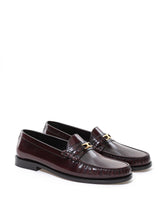 Load image into Gallery viewer, Celine Elegant Brown Leather Triomphe Loafers
