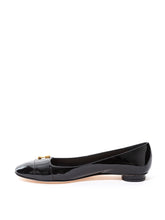 Load image into Gallery viewer, Dior Elegant Black Patent Leather Ballerina Flats
