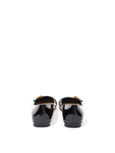 Load image into Gallery viewer, Dior Elegant Black Patent Leather Ballerina Flats
