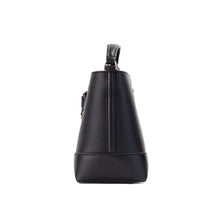 Load image into Gallery viewer, Michael Kors Mercer Small Black Pebbled Leather Bucket Crossbody Bag Purse
