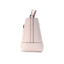 Load image into Gallery viewer, Michael Kors Mercer Small Powder Blush Pebble Leather Bucket Crossbody Bag Purse
