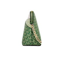 Load image into Gallery viewer, Michael Kors Jet Set Fern Green Medium Signature PVC X Dome Crossbody Bag
