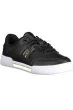 Load image into Gallery viewer, Tommy Hilfiger Chic Black Lace-Up Sneakers with Contrasting Accents
