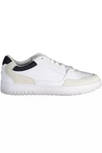 Load image into Gallery viewer, Tommy Hilfiger Sleek White Lace-Up Sneakers with Logo Detail
