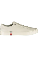 Load image into Gallery viewer, Tommy Hilfiger Elegant White Lace-Up Sneakers with Logo Detail
