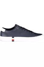 Load image into Gallery viewer, Tommy Hilfiger Elegant Blue Lace-Up Sneakers with Logo Detail
