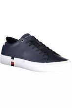 Load image into Gallery viewer, Tommy Hilfiger Elegant Blue Lace-Up Sneakers with Logo Detail
