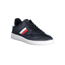 Load image into Gallery viewer, Tommy Hilfiger Sleek Blue Lace-up Sneakers with Logo Detailing
