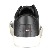 Load image into Gallery viewer, Tommy Hilfiger Sleek Black Lace-Up Eco-Conscious Sneakers
