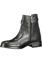 Load image into Gallery viewer, Tommy Hilfiger Chic Black Ankle Boots with Contrasting Zip Detail
