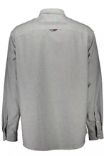 Load image into Gallery viewer, Tommy Hilfiger Elegant Gray Italian Collar Shirt with Embroidery
