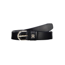 Load image into Gallery viewer, Tommy Hilfiger Elegant Blue Leather Belt with Metal Buckle
