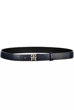 Load image into Gallery viewer, Tommy Hilfiger Elegant Blue Leather Belt with Metal Accents
