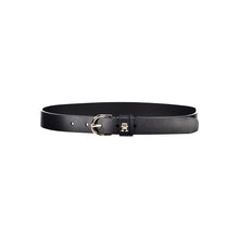 Load image into Gallery viewer, Tommy Hilfiger Elegant Blue Leather Belt with Metal Buckle
