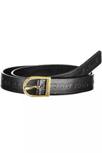 Load image into Gallery viewer, Tommy Hilfiger Elegant Black Leather Belt with Metal Buckle
