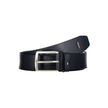 Load image into Gallery viewer, Tommy Hilfiger Elegant Blue Leather Belt with Metal Buckle
