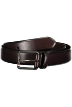 Load image into Gallery viewer, Tommy Hilfiger Elegant Brown Leather Belt with Metal Buckle
