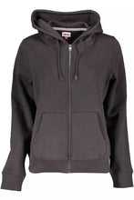 Load image into Gallery viewer, Tommy Hilfiger Chic Black Zip-Up Hooded Sweatshirt
