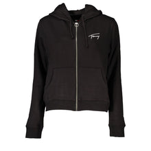 Load image into Gallery viewer, Tommy Hilfiger Chic Black Hooded Zip Sweatshirt
