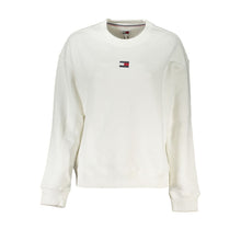 Load image into Gallery viewer, Tommy Hilfiger Elegant White Cotton Sweatshirt with Logo Embroidery
