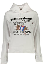 Load image into Gallery viewer, Tommy Hilfiger Chic White Cotton Hooded Sweatshirt
