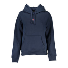 Load image into Gallery viewer, Tommy Hilfiger Chic Blue Hooded Sweatshirt with Logo Detail
