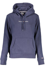 Load image into Gallery viewer, Tommy Hilfiger Chic Blue Hooded Sweatshirt with Embroidery Detail
