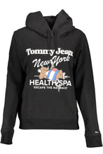 Load image into Gallery viewer, Tommy Hilfiger Elegant Black Hooded Sweatshirt
