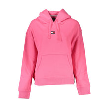 Load image into Gallery viewer, Tommy Hilfiger Chic Pink Hooded Sweatshirt with Logo Detail
